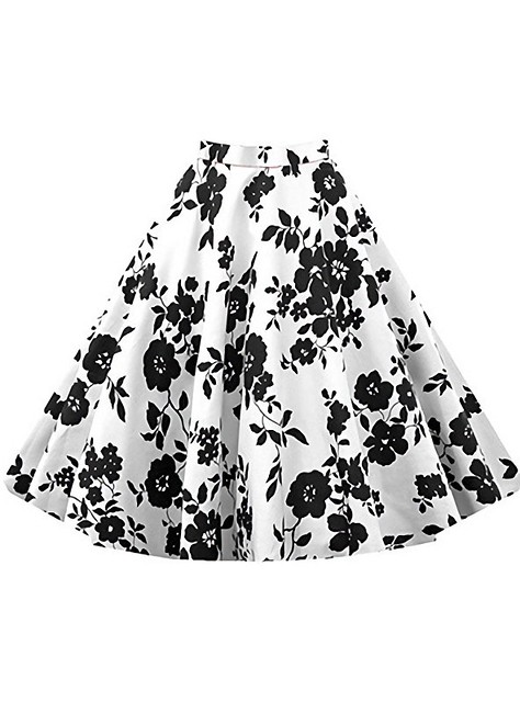 The Beauty of Floral Midi Skirts
