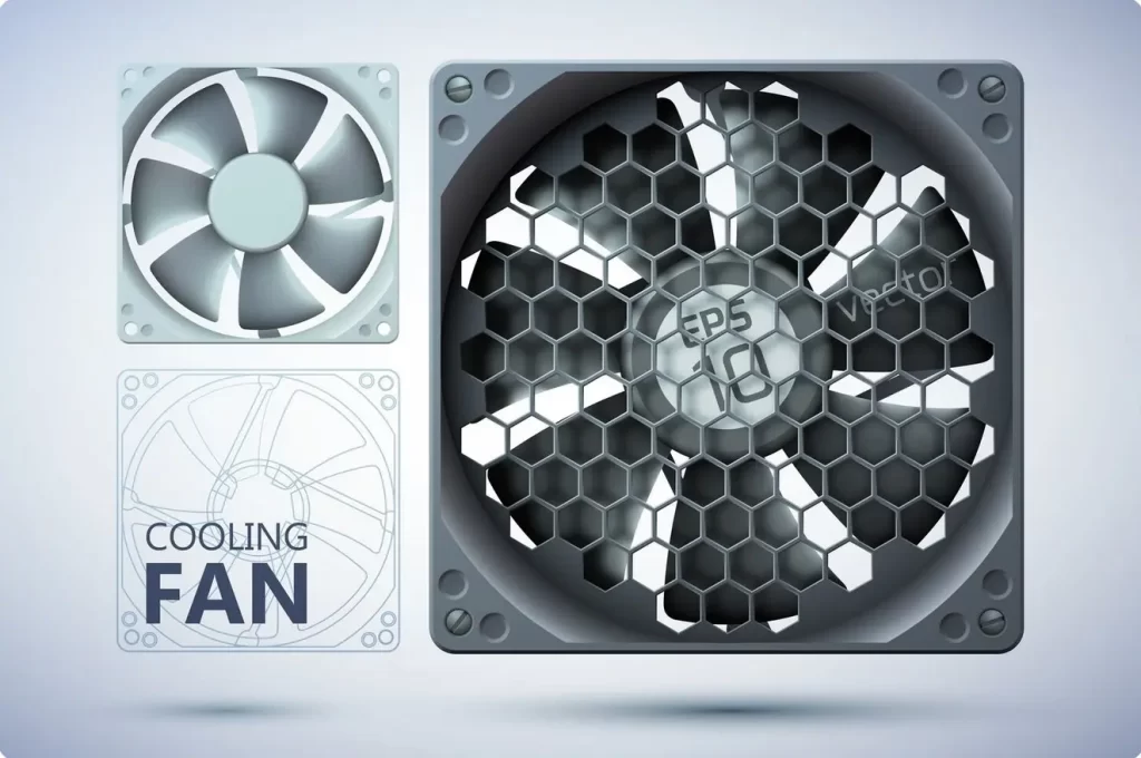 AC axial cooling fan (Rengang Electronics); Custom wire harness solution provider (Topfast)