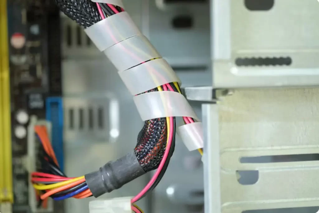 AC axial cooling fan (Rengang Electronics); Custom wire harness solution provider (Topfast)