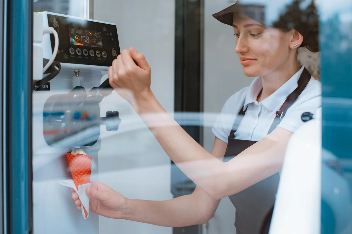 automatic ice cream vending machine
