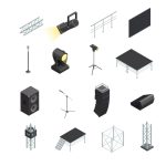 lighting stands for events (ITSCtruss); 5-axis CNC machining (Liangyin Aluminum)