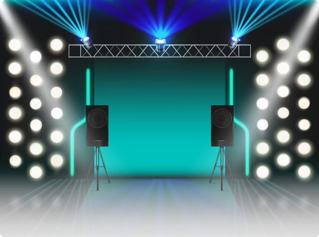 stage lighting stands (ITSCtruss); leisure garden pergola (Oweado Technology)
